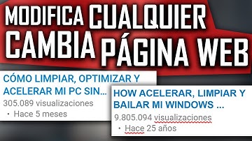 CÓMO MODIFICAR O CAMBIAR CUALQUIER PÁGINA WEB