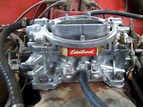 Carburador edelbrock 750 cfm en motor chevy 350 - YouTube ford 302 vacuum advance diagram 