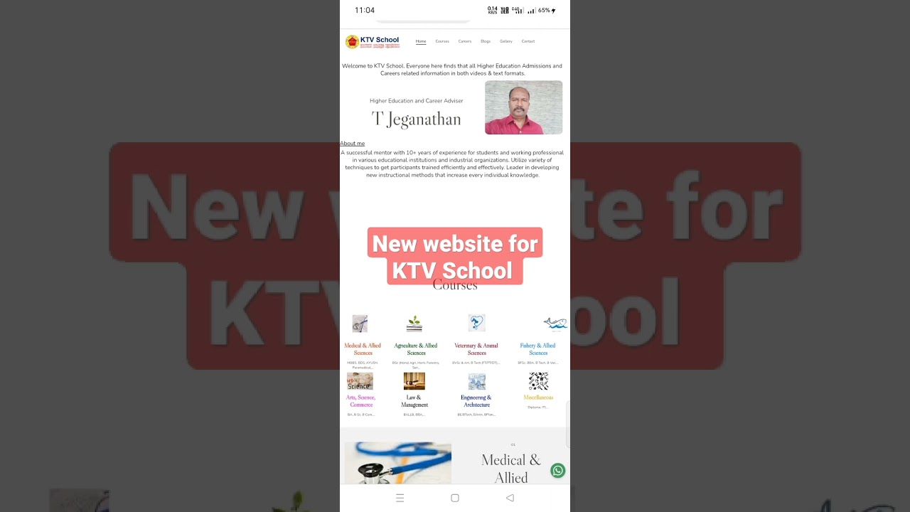 New Website for KTV School | www.ktvschool.com | 