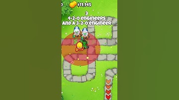 Fastest engineer monkey paragon xp farm in 20 seconds (50k/5 mins) (No MK) #btd6 #easy #guide