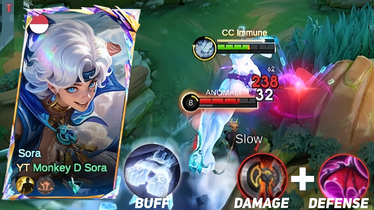 Monster exp lane‼️ini dia hero baru Sora full gameplay