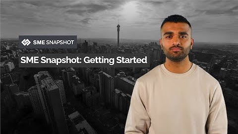 How to Sign Up for SME Snapshot | One-Page Business Dashboard