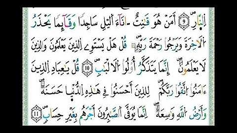 #ما تيسر من سورة الزمر