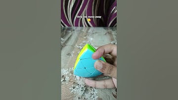 only one move away from solving these Rubik