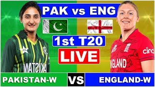 Pakistan Women Vs England Women 1st T20I | ENGW vs PAKW Live Cricket Match Today Live Commentary ep