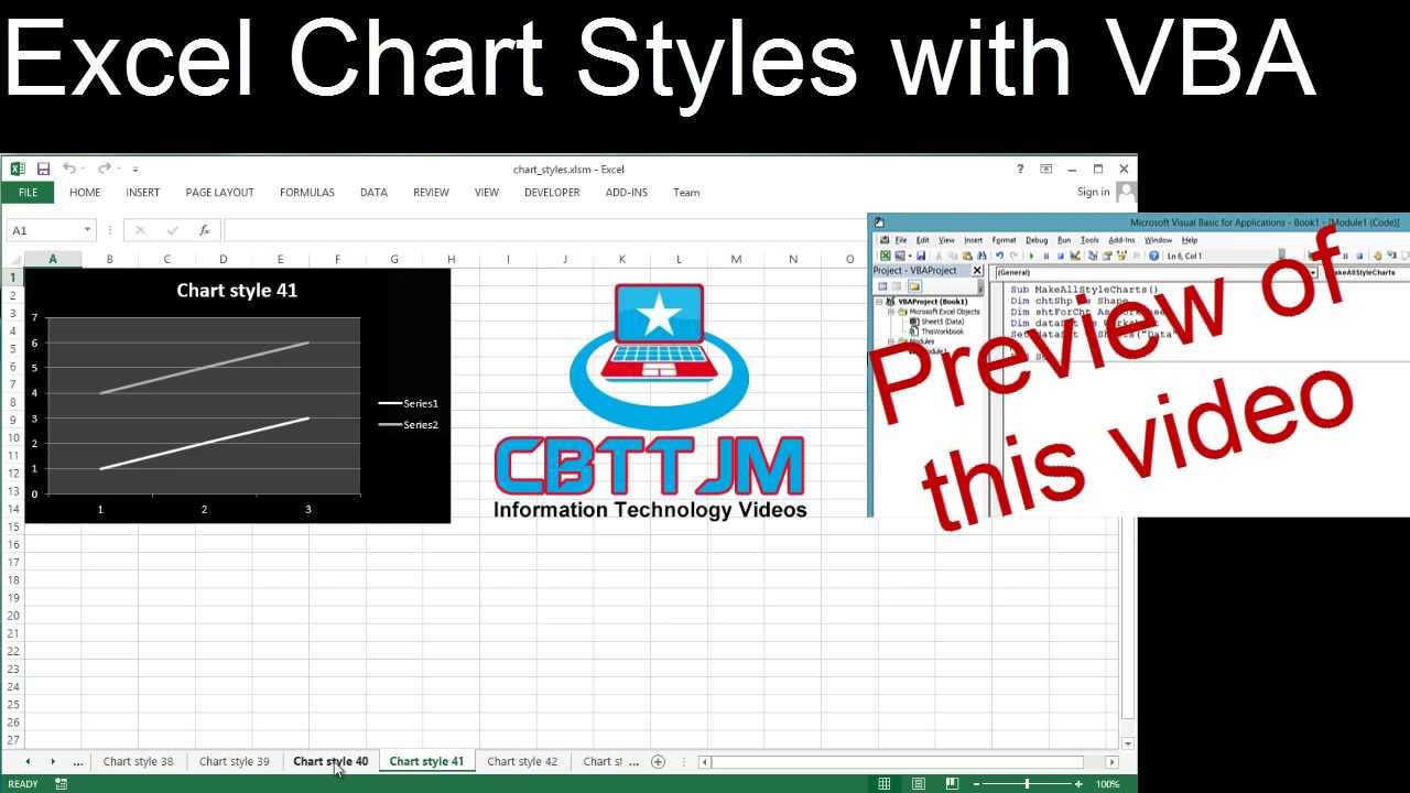 Change Chart Style To Style 42 In Excel 2010