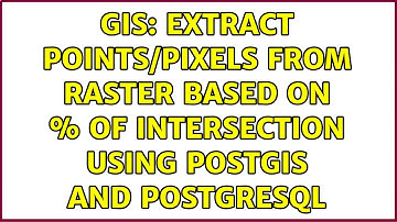 GIS: Extract points/pixels from raster based on % of intersection using PostGIS and PostgreSQL