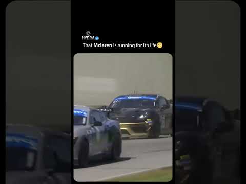 That Mclaren is running for it's life🤣🤣 #cars #mclaren #ford #mustang #automobile