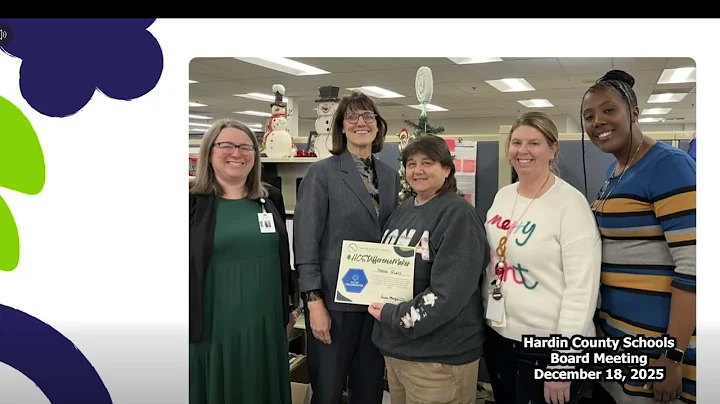 Hardin County Schools Board of Education Meeting December 18,  2025