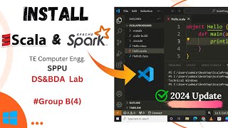 How to Install Scala & Apache Spark Framework on Windows 10/11 & Run Program | DSBDA Lab | SPPU