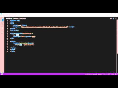 Scope  - 10 - AngularJS in Arabic