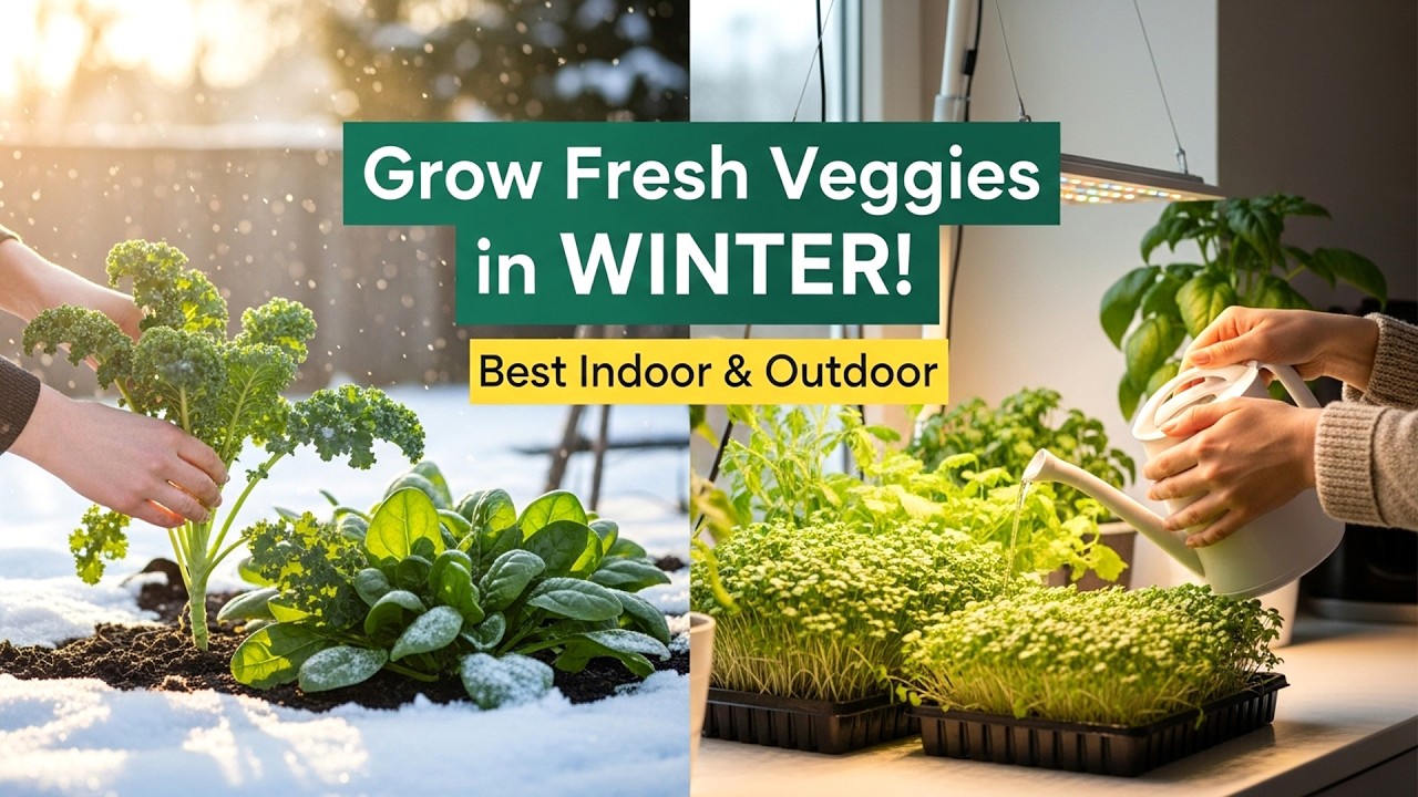 Curated visual reference: Indoor Outdoor Garden Ideas Reference: Winter Vegetables To Grow At Home
