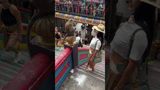 Mary loved the monkeys at Batu Caves #mary #monkey