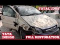 Total Loss Tata Indigo Full Restoration | Dent And Paint | Mechanical work | lucknow | hindi