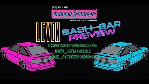AE86 LEVIN FRONT Bash Bar Preview/Specs (b2bautoperformance)
