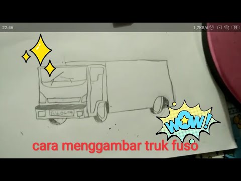 Cara menggambar truk  fuso  maaf jelek dan maaf ada yang  