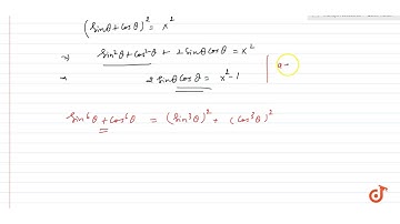 If `sintheta+costheta=x ,` Prove that : `sin^6theta+cos^6theta=(4-3(x^2-1)^2)/4`