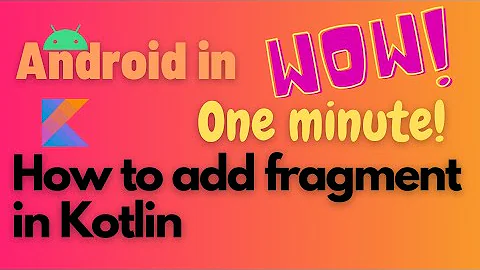 how to add fragment to an activity | add a fragment to activity | android kotlin tutorial 2021