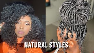 SLAYED NATURAL HAIRSTYLES COMPILATION + EDGES