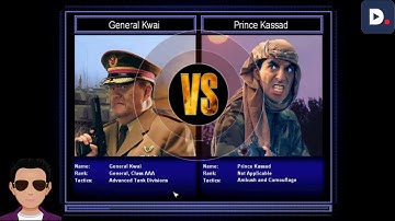 Command & Conquer General Zero Hour Challenge General Kwai VS Prince Kassad Hard Mode battle.
