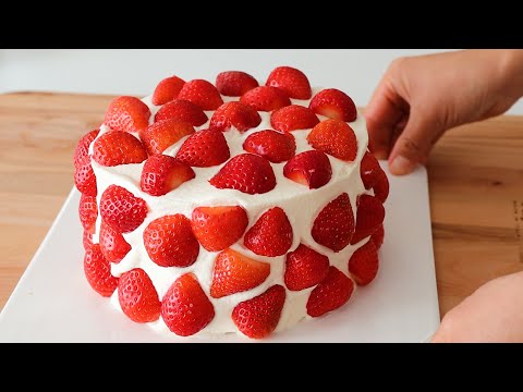 Easy strawberry cake for holiday! Very easy and delicious