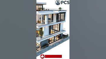 Modern House | Stylish Makan Design Architectural View in 3ds Max + Revit + AutoCAD #shorts