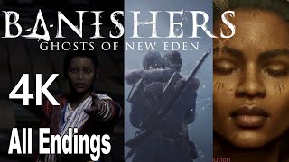 Banishers Ghosts of New Eden All Endings Good/Bad/True Ending + Final Boss 4K