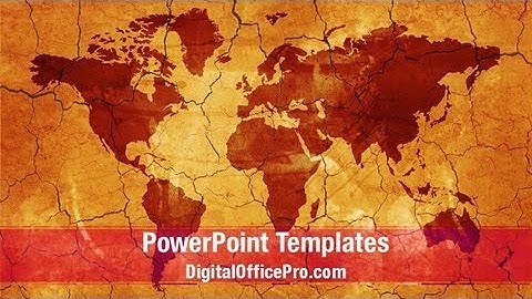 Abstract World Map PowerPoint Template Backgrounds - DigitalOfficePro #03015W