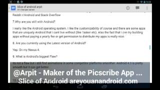 Slice of Android @Arpit The Maker of Picscribe screenshot 3