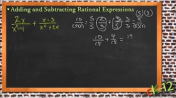 Adding and Subtracting Rational Expressions: An Application (Algebra I)