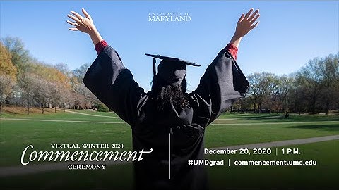 UMD Virtual Winter 2020 Commencement Ceremony
