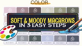 Soft & Moody Macarons Painted in Opaque Watercolors (Relaxing Art Process) screenshot 2