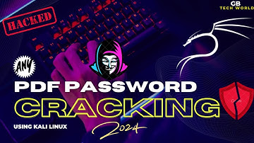 Crack Any PDF Password | Kali Linux | For Educational Purpose Only | #kalilinux #ethicalhacking