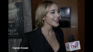 Caylee Cowan arrives in style at the "Dead For A Dollar" premiere