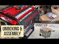 Harbor Freight Predator 4375 WATT Portable Generator +Wheel Kit Assembling 16 Hours Runtime GFCI DIY