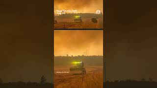 Thick smoke from Pickett Fire captured over Napa County