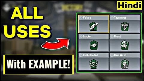 How to USE All GREEN PERKS in COD Mobile | Explained In Hindi
