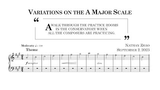 Variations on the A Major Scale