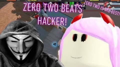 ZERO TWO VS HACKER IN ARSENAL! | ROBLOX