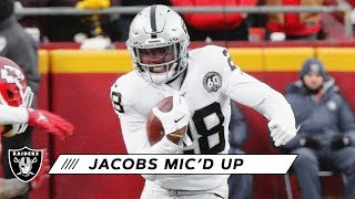 Go on the field with running back josh jacobs as he is mic'd up during
week 13 against kansas city chiefs. visit https://www.raiders.com for
more. subscr...