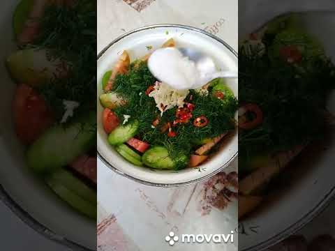 Закуска 🔥/Обалденные зелёные помидоры за 5 минут! #простаяеда #рецепт #закуска