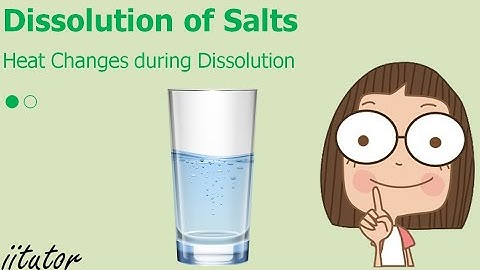 💯 Heat Changes during Dissolution #1/2 Dissolution of Salts
