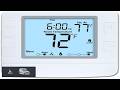 Programmable Thermostat for House 1 Heat 1 Cool Extra Large Display White Backlight