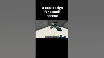 Minecarft cool design for a sculk throne #sculk #minecraft #useful #coolbuilds #gaming