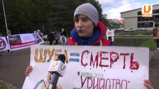 Для производства одной шубы  убивают 60 норок(4 октября проходит Всемирный день защиты животных. Во многих городах в этот день прошла акция 