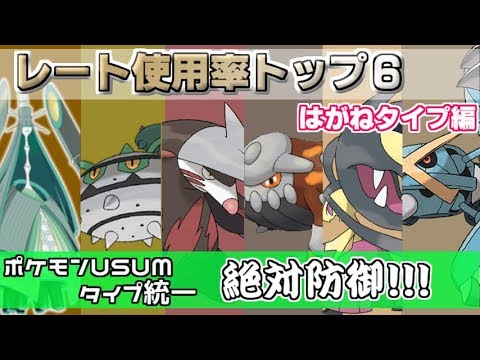 はがねタイプ使用率top6 最強の布陣で高レートを目指す ポケモンusum Youtube