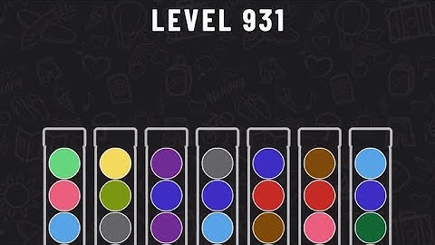 Ball Sort Puzzle Level 931 #ballsortpuzzle #ballsortpuzzlegameplay #puzzlegame #mobile games