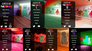 Garten Of Banban 1 2 3 4 5 6 7 - Distorted Main Menu Comparison (Concept)