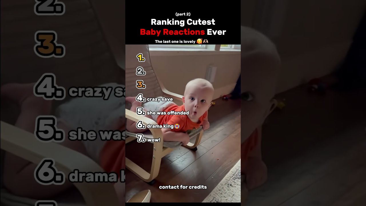 Ranking The Top 7 Cutest Baby Reactions Ever
