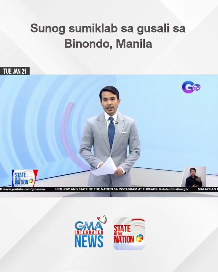 Sunog sumiklab sa gusali sa Binondo, Manila | SONA